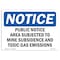 Signmission OSHA Sign, 10" H, Rigid Plastic, Public Notice Area Subject To Mine Subsidence Sign, Landscape OS-NS-P-1014-L-17909 - alternate 1